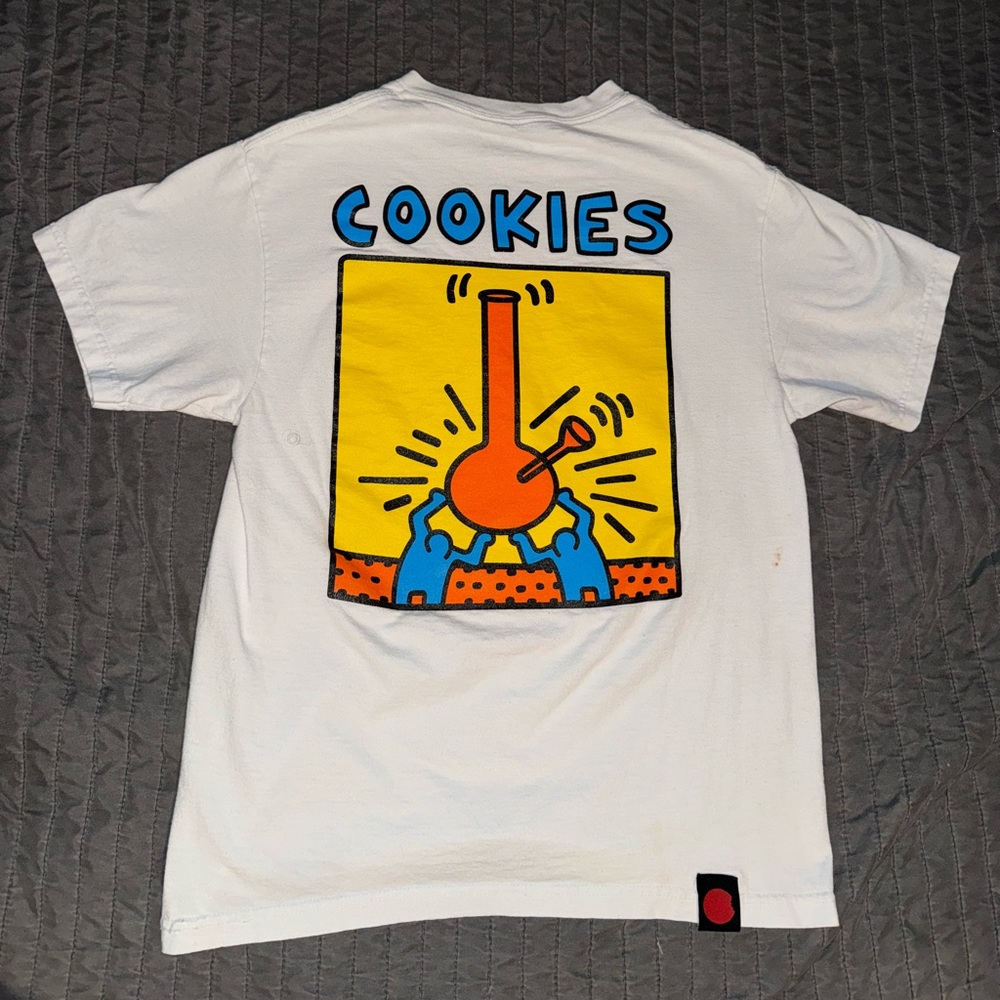 COOKIES Artistic White T-Shirt
